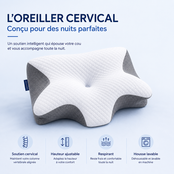 Oreiller Cervical Ergonomique